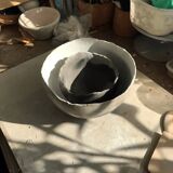 Duo of raku bowls