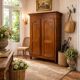 Antique walnut wardrobe – 19th century