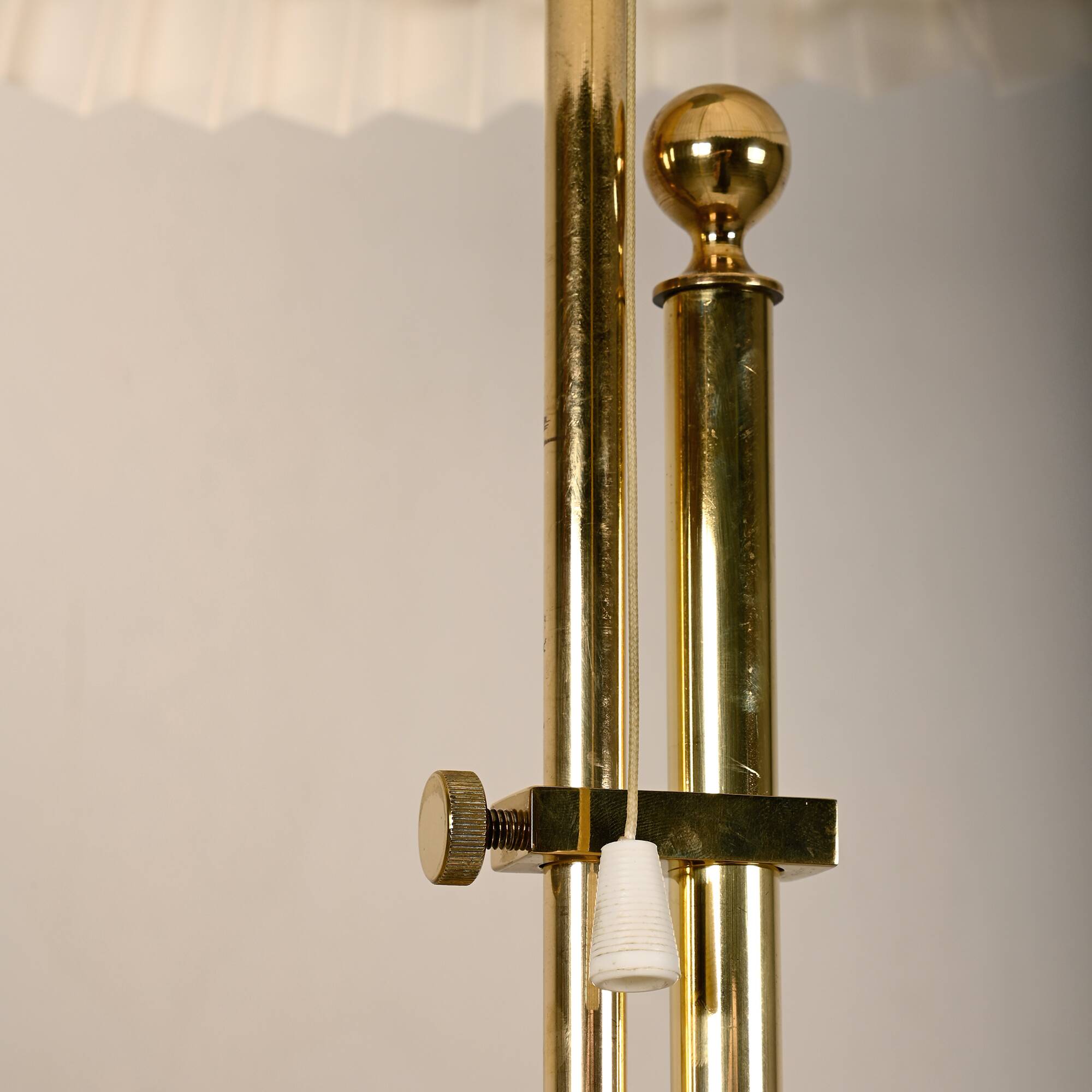 Brass Table Lamp B-131 adjustable in height by Bergboms, Sweden 1960s