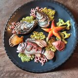 Decorative barbotine plate