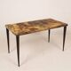 Table basse rectangulaire en parchemin par Aldo Tura 1950