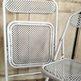 Pair of folding garden chairs