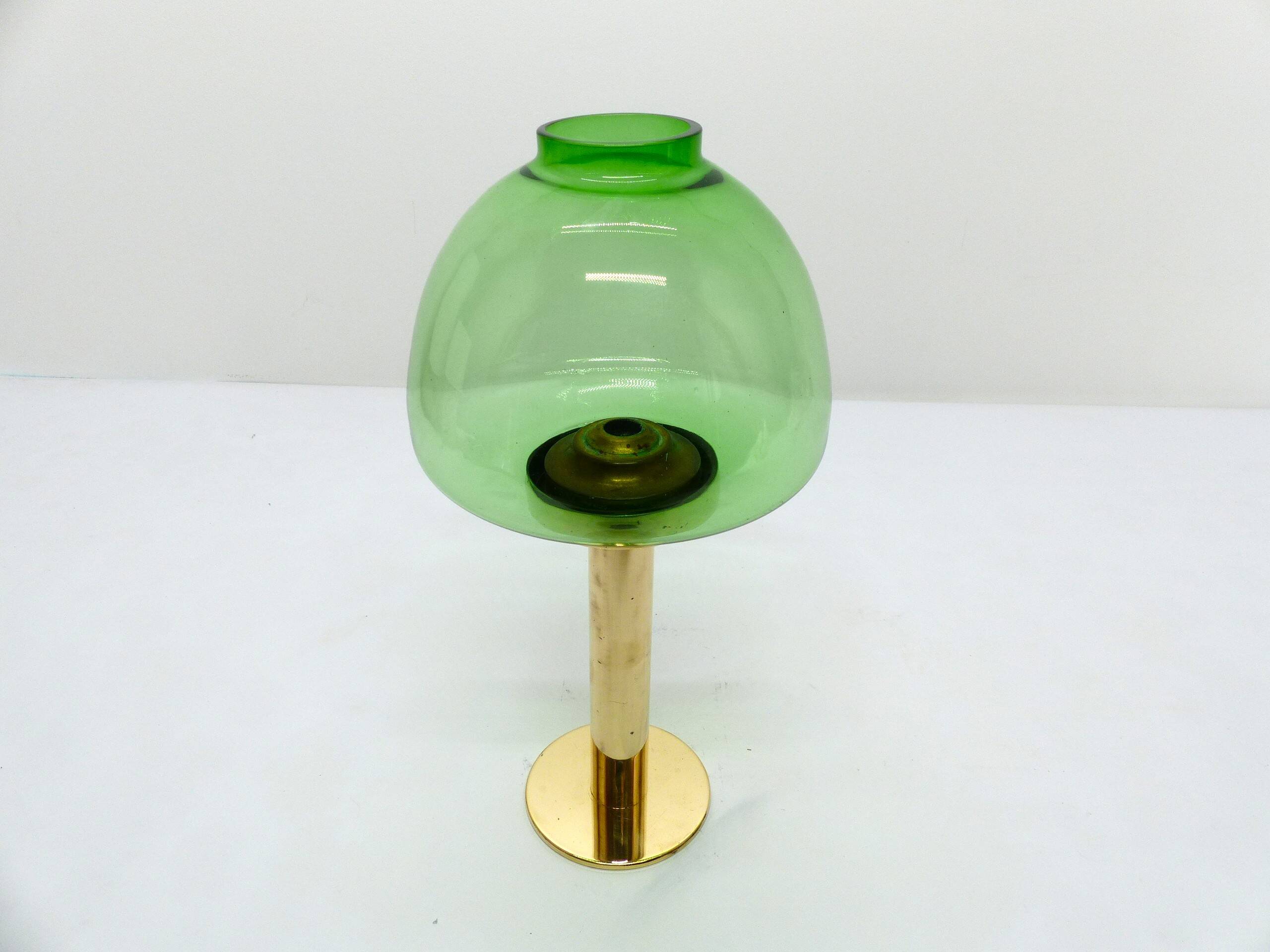 Scandinavian candle holder Hans-Agne Jakobsson Claudia green L10232 1960