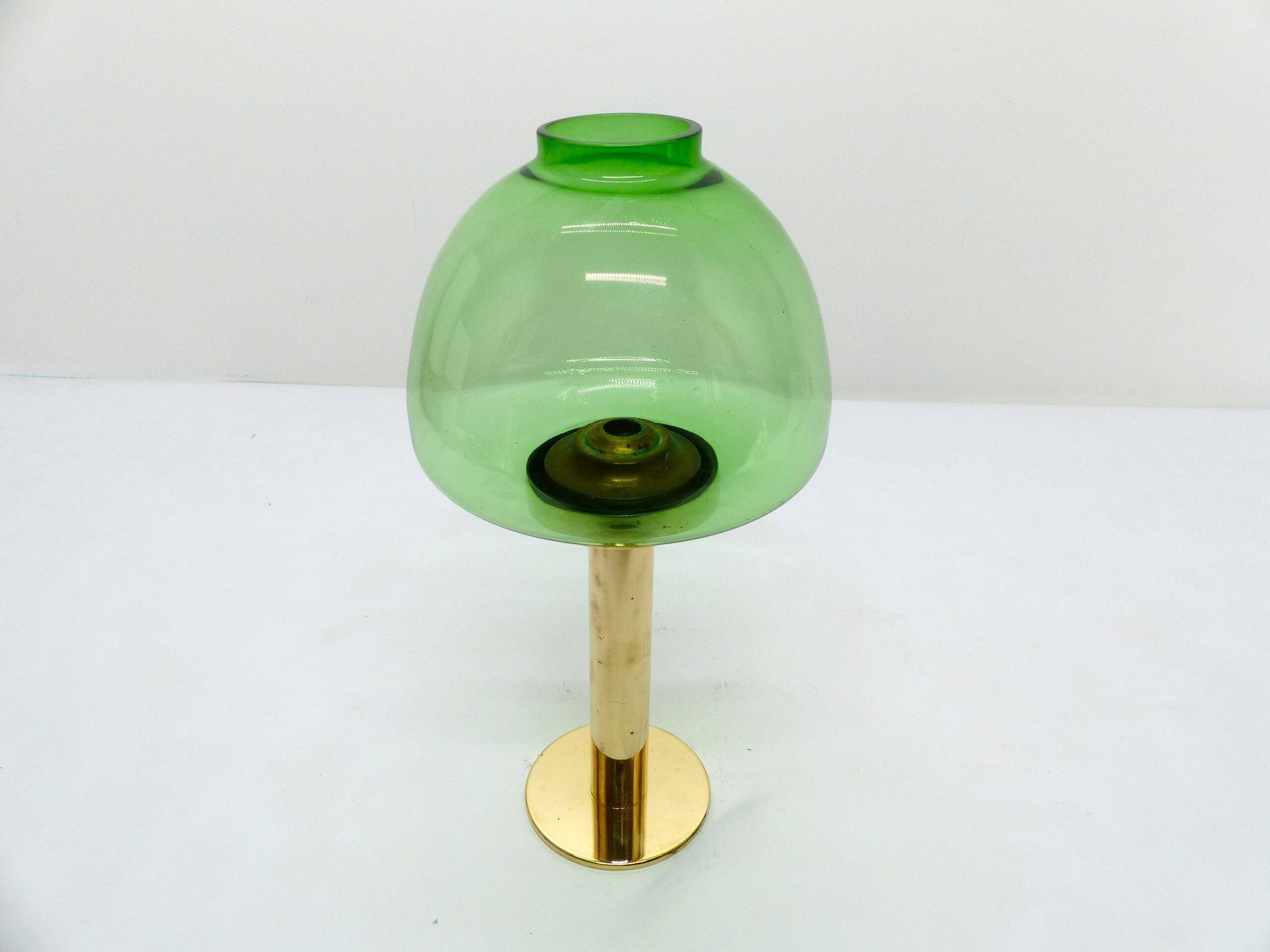 Scandinavian candle holder Hans-Agne Jakobsson Claudia green L10232 1960