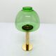 Scandinavian candle holder Hans-Agne Jakobsson Claudia green L10232 1960