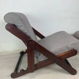 Pair of folding armchairs