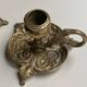 Cellar rat candlesticks (pair) in vintage bronze, re-edition from the 80s