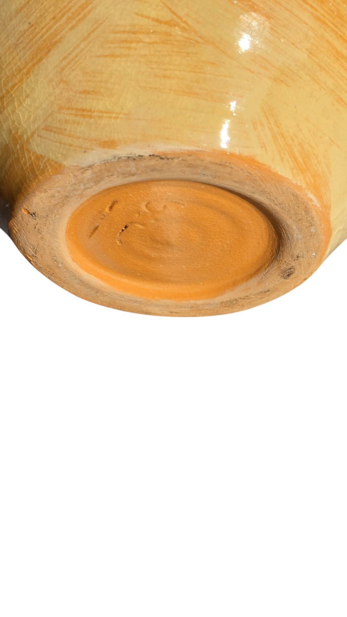 Provencal ceramic vase hand-painted in majolica