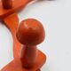 Vintage orange accordion coat rack