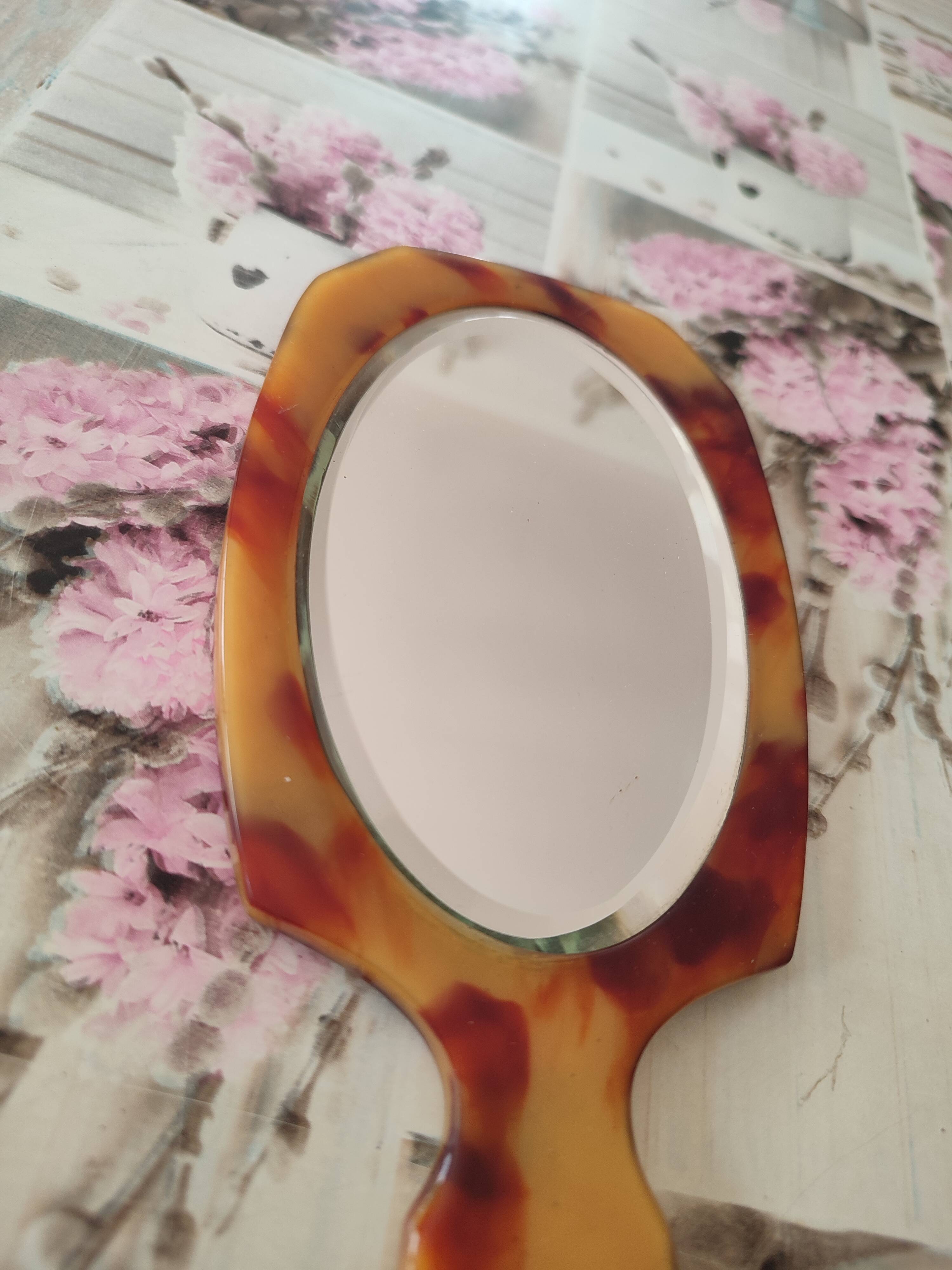 Miroir à main biseauté
