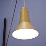 Dutch counterbalance arc wall lamp by Willem Hagoort for Hagoort Lighting, 1950s