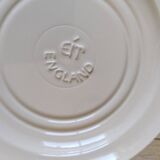 6 Dessert plates in red English porcelain, England