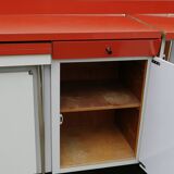 Formica sideboard with its 70' retractable table