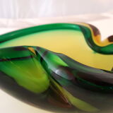 Glass ashtray "Sommerso" 1950s