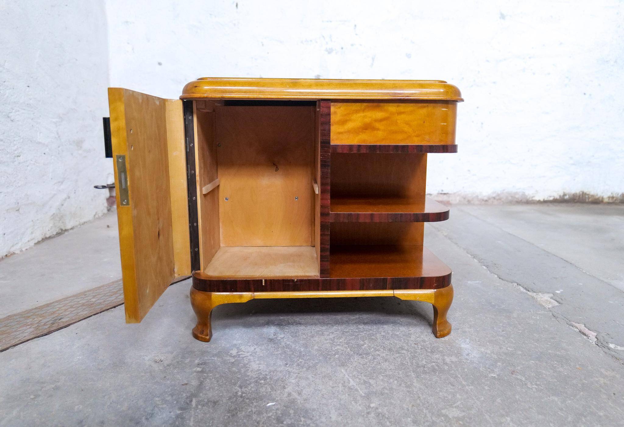 Art Deco side table / Dry bar Sweden, 1930s
