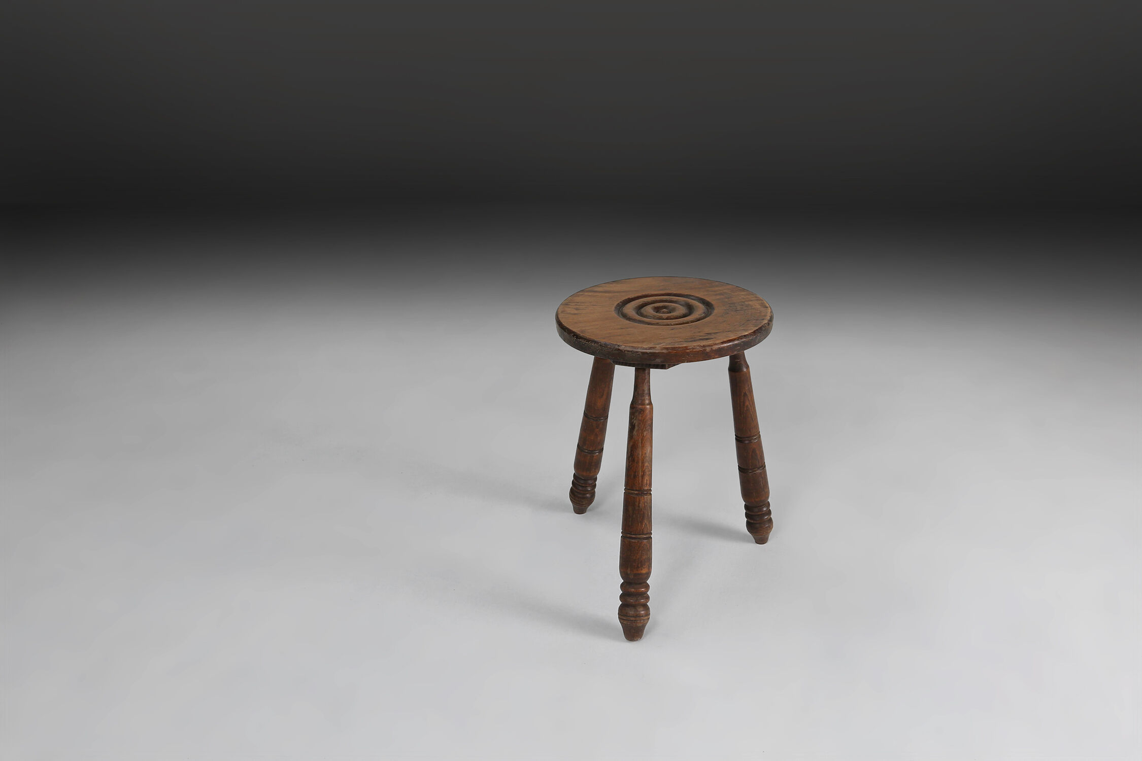 Brutalist stool ca.1960