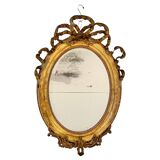 Miroir mural à la feuille d'or du 19ème siècle