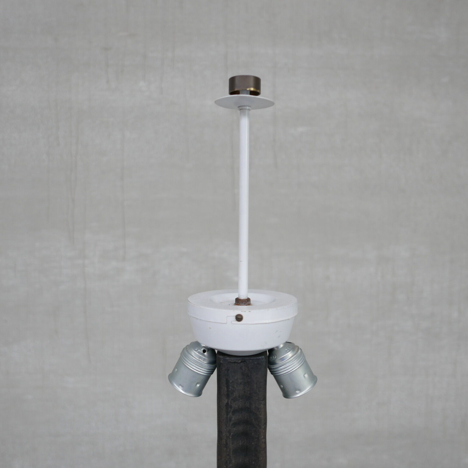 Brutalist Iron Belgium Mid-Century Floor Lamp