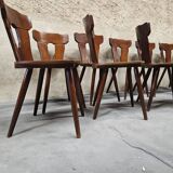 Set of 12 vintage bistro chairs 1960