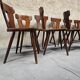 Lot de 12 chaises  bistrot vintage 1960