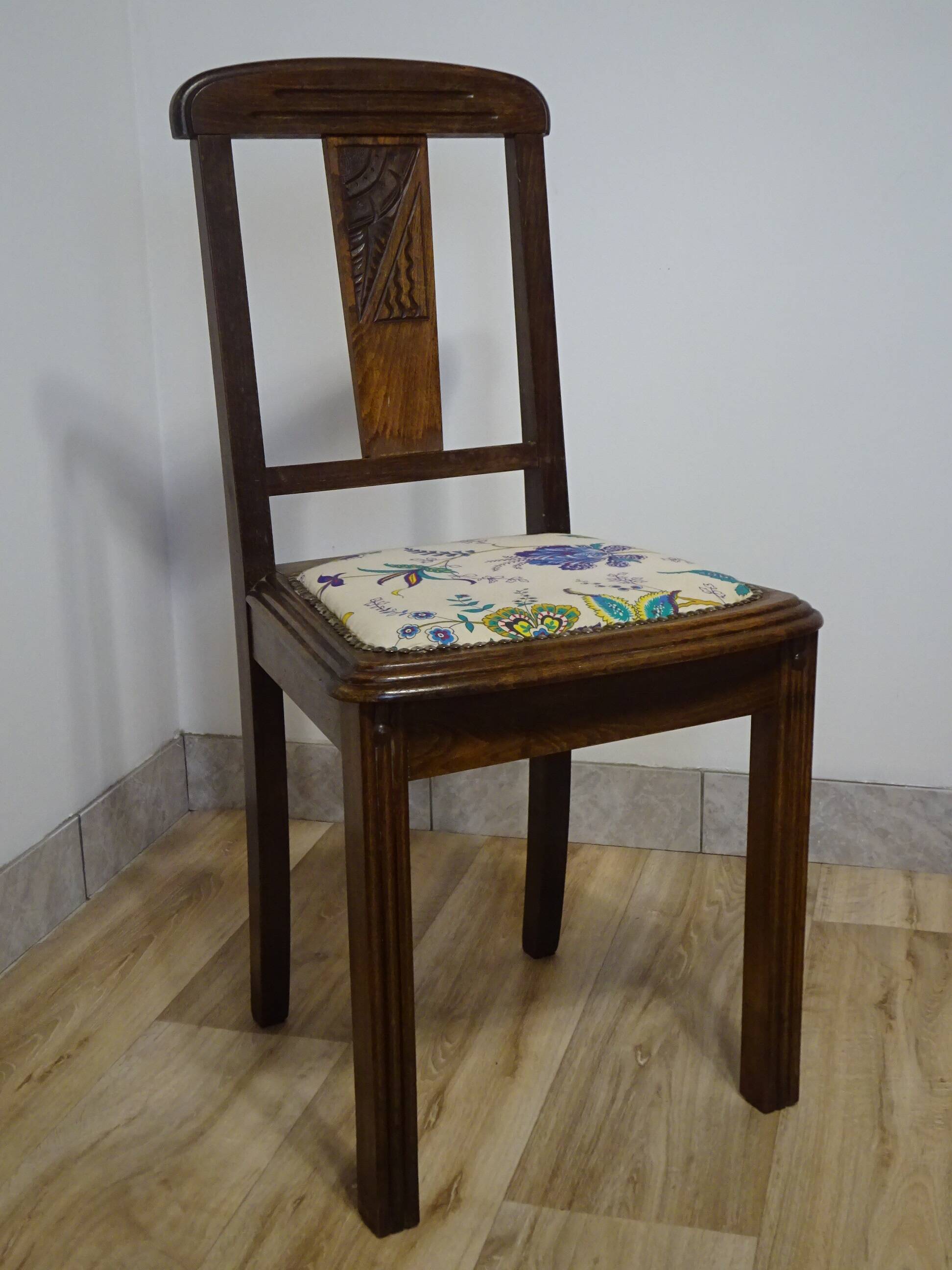 Art Deco chairs, French made by Robur, set of 2