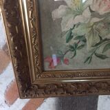 Watercolor painting bouquet of flowers