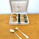 Vintage gold dessert forks and spoons