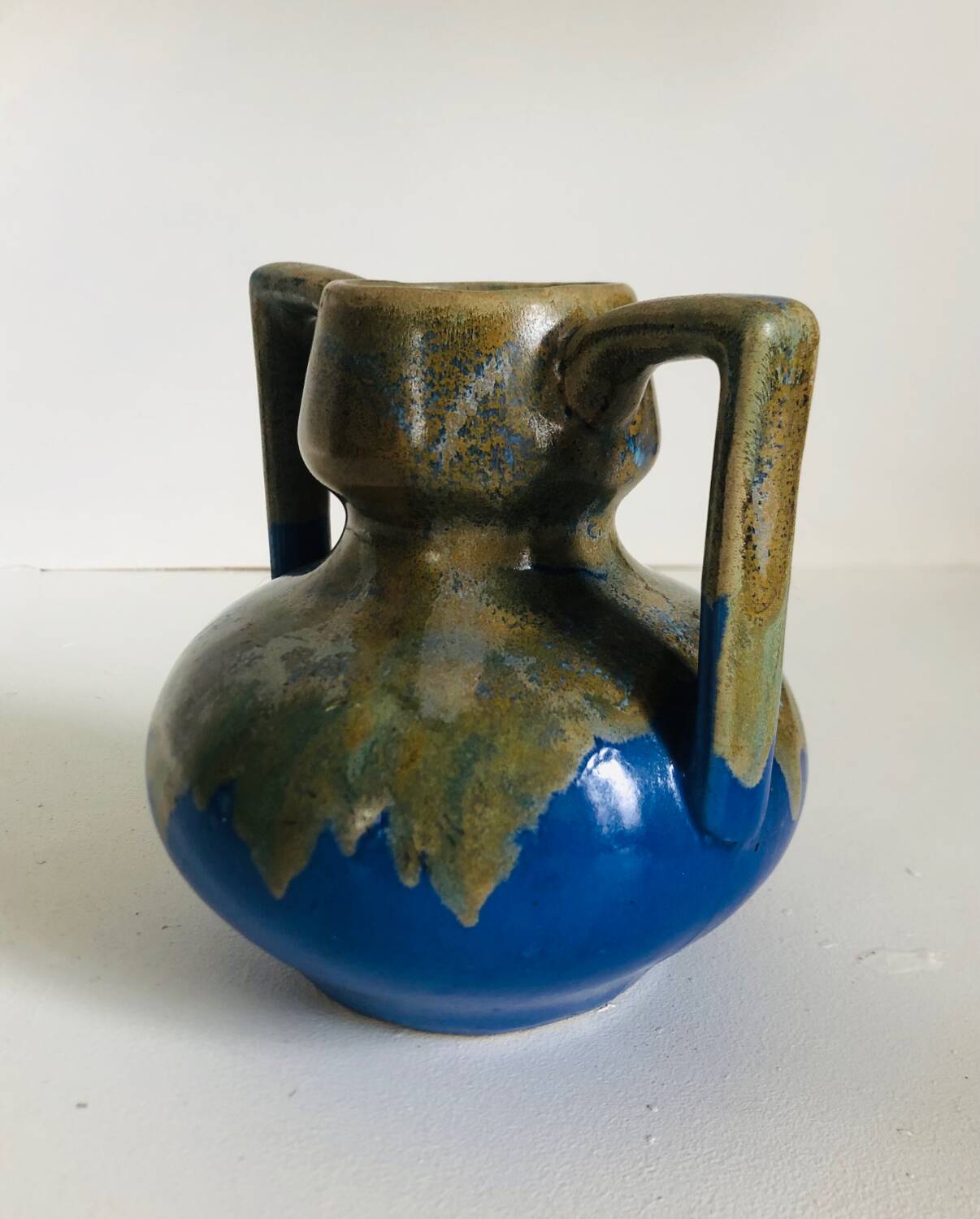 Art Deco stoneware vase signed Alpho by Alphonse Mouton