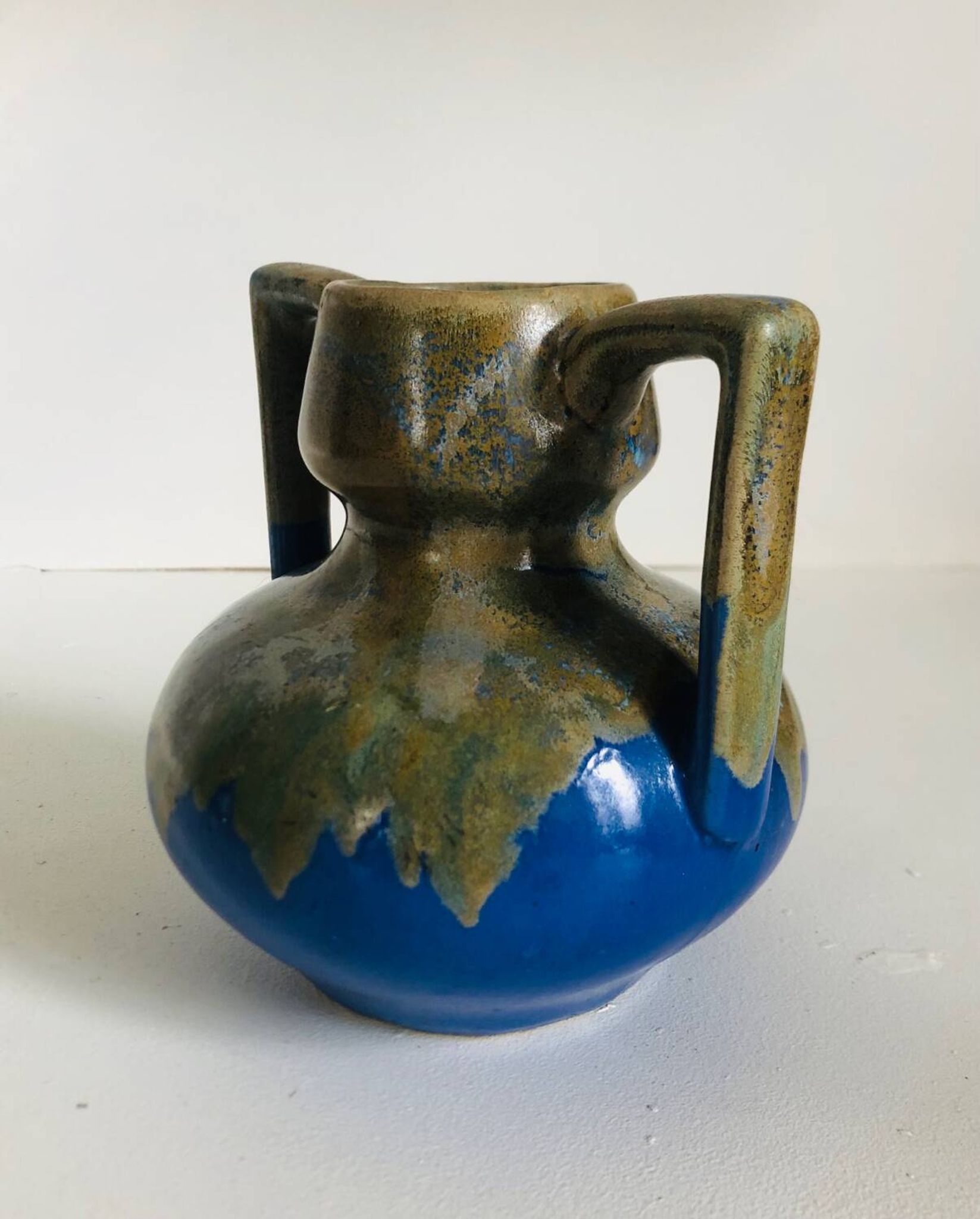 Art Deco stoneware vase signed Alpho by Alphonse Mouton