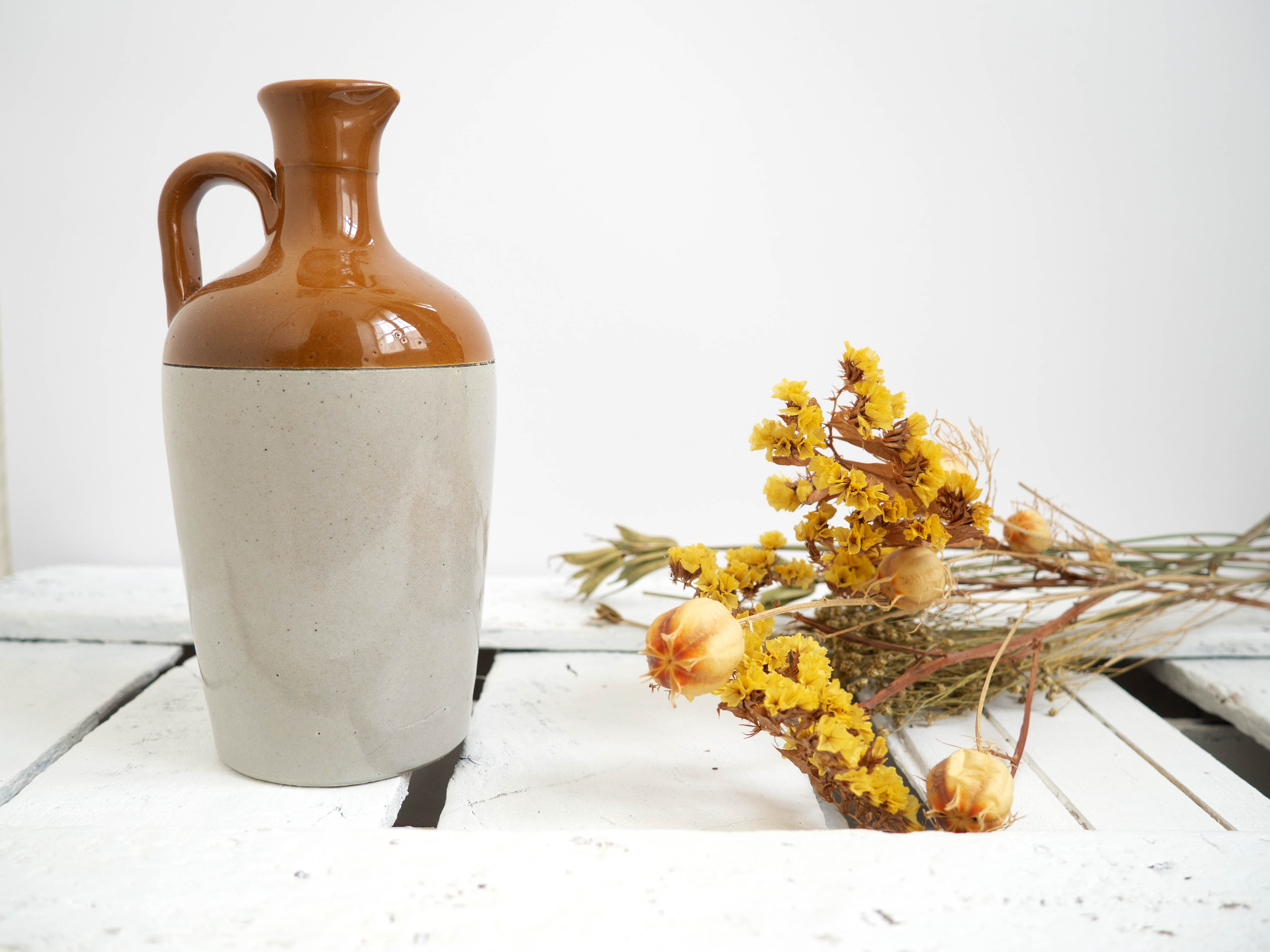 Vintage stoneware decanter/bottle
