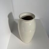 Oblong vase in white ceramic Vintage Habitat