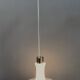 White glass pendant lamp 1980s