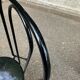 Pair of vintage bistro chairs in black metal — Terrace & Balcony