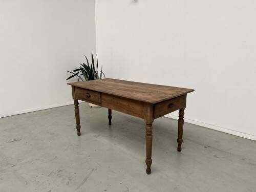 Farm work table in solid pine, 1950s