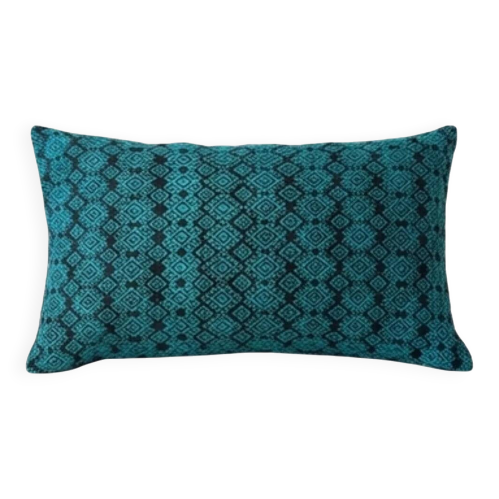 Kachin blue and turquoise cushion cover (RIDA)