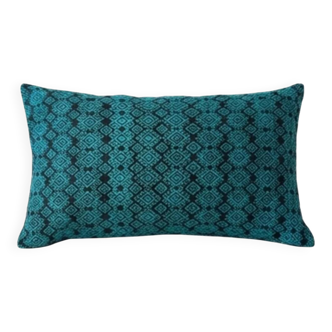 Kachin blue and turquoise cushion cover (RIDA)