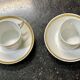 Set of 4 cups and saucers from the early 19th century in Paris porcelain