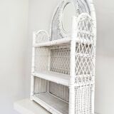 Rattan shelf