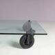 Coffee table "Table with Wheels" from the 1980s by Gae Aulenti for Fontana Arte, Italy.