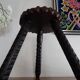 Vintage wooden tripod foot stool
