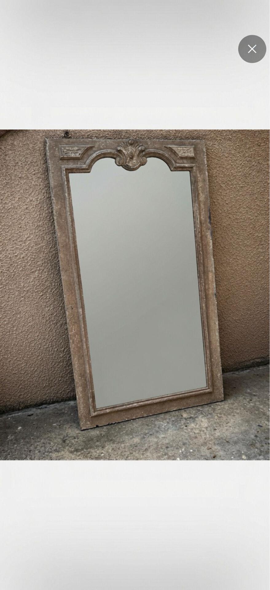 Grand miroir patiné – Esprit pierre ancienne