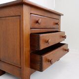Brutalist Massive Oak chest of drawers - 1960s