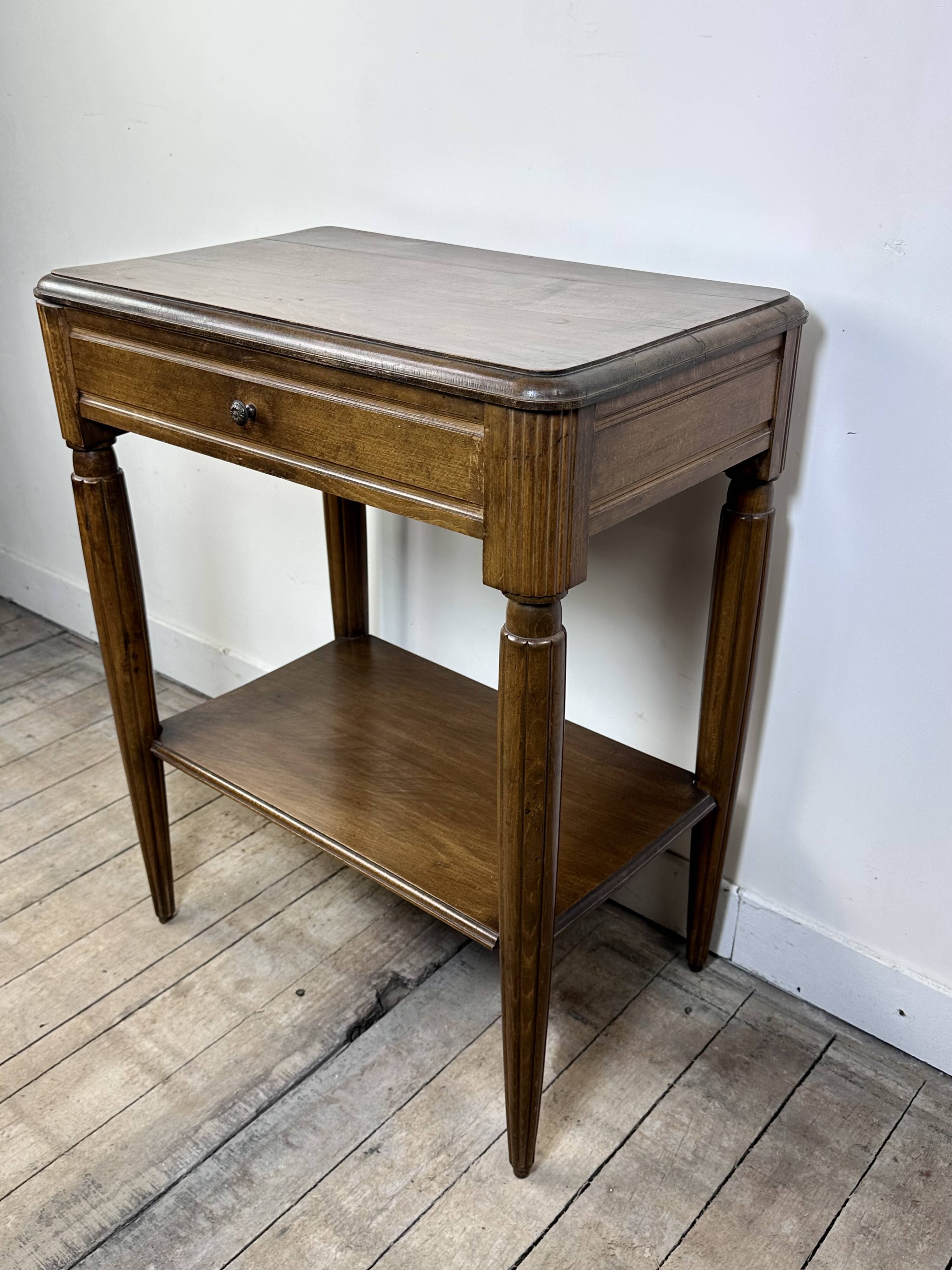 1940s Oak Side Table