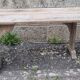 Old farm bench, natural color, vintage