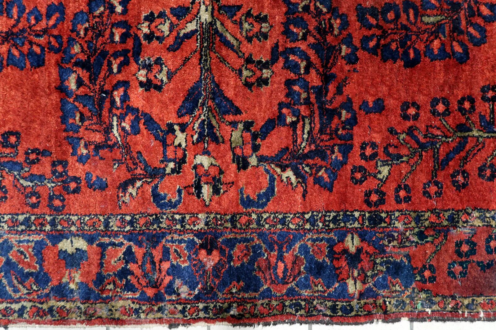 Antique Persian Lilihan handmade rug 173 x 200 cm 1920s - 1C1216