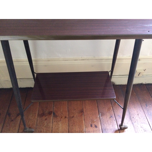 Console - meuble TV vintage années 70, pieds à roulettes | Selency meuble tv annee 70