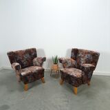 Ensemble de fauteuils fleuris