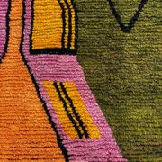 Modern Moroccan Boujad multicoloured Berber rug