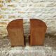 Two bedside tables in walnut