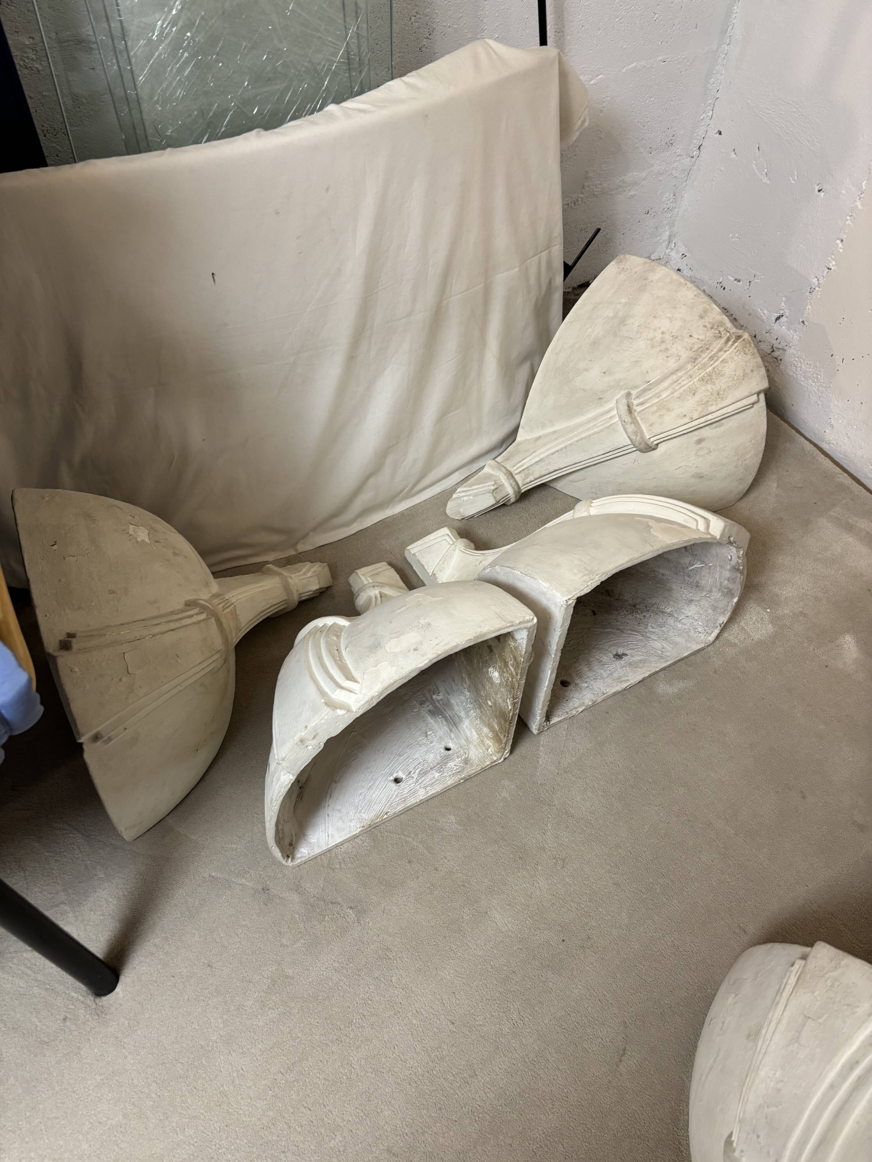 1940 plaster corner sconces